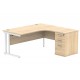 Core Corner Desk With Desk High Pedestal